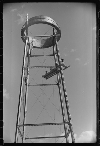 Untitled photo, possibly related to: Construction of Dimension Plant at Tygart Valley, West Virginia