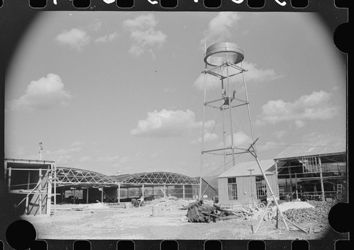 Untitled photo, possibly related to: Dimension Plant under construction, Tygart Valley, West Virginia