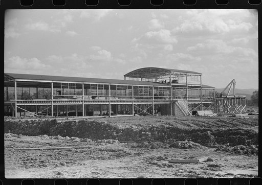 Untitled photo, possibly related to: Construction of Dimension Plant at Tygart Valley, West Virginia