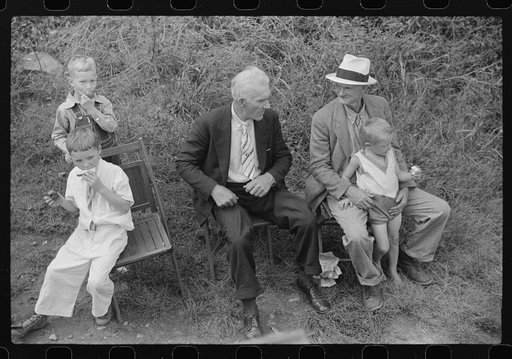 Sunday school picnic brought to abandoned mining town of Jere, West Virginia by neighboring parishoners