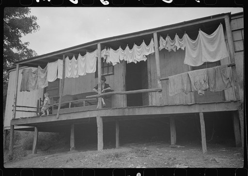 Untitled photo, possibly related to: Coal miner's shack, Pursglove, West Virginia