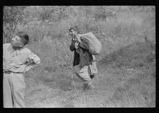 Untitled photo, possibly related to: Mexican miner and child, Bertha Hill, West Virginia. Many Mexicans and Negroes were brought into Scotts Run around 1926 to break the strike. Now about one fourth of all mines employ any at all and these, only very small percent and "only the cream." They are gene