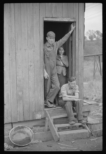 Untitled photo, possibly related to: Former coal miner, worked twelve years for Chaplin Coal Company as hand coal loader. He and several others complained to company about conditions not being up to NRA (National Recovery Administration) standards. All lost jobs. He's now on WPA (Works Progress Admi