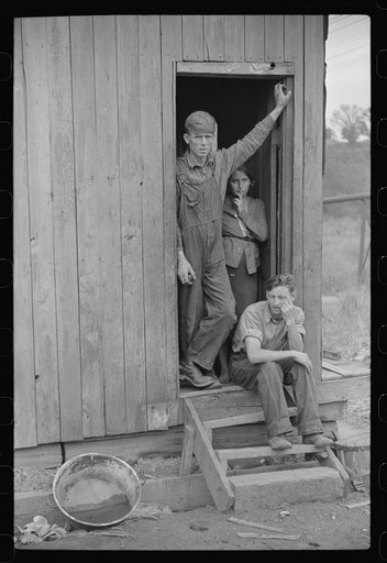 Former coal miner, worked twelve years for Chaplin Coal Company as hand coal loader. He and several others complained to company about conditions not being up to NRA (National Recovery Administration) standards. All lost jobs. He's now on WPA (Works Progress Administration) at thirty-eight dollars a
