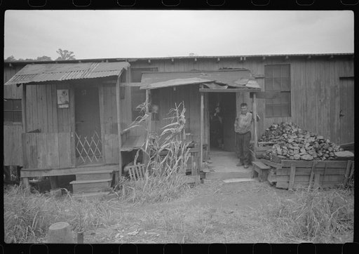 Section of Rosedale Mining Compnay. Shanties by the river. Scotts Run, West Virginia