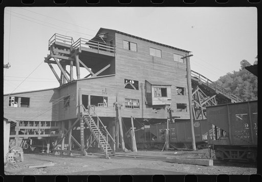 Old coal tipple, Scotts Run, West Virginia