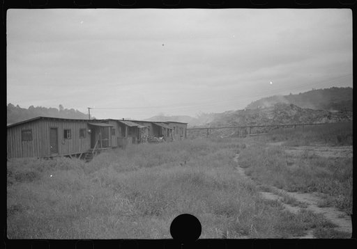 Untitled photo, possibly related to: Coal miners' shanties by the river, West Virginia