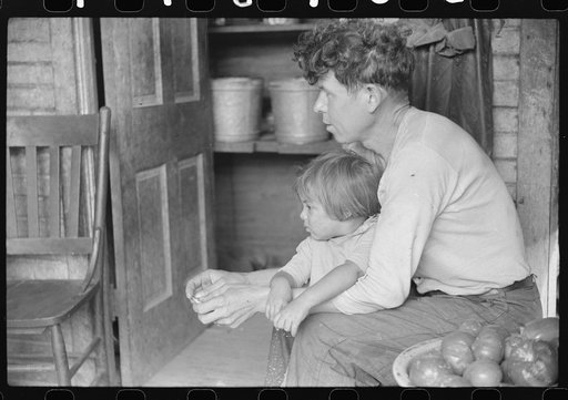 Mexican miner and child, Bertha Hill, Scotts Run, West Virginia