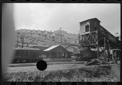 Untitled photo, possibly related to: Company houses, coal mining section, Pursglove, Scotts Run, West Virginia