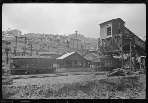 Company houses, coal mining section, Pursglove, Scotts Run, West Virginia