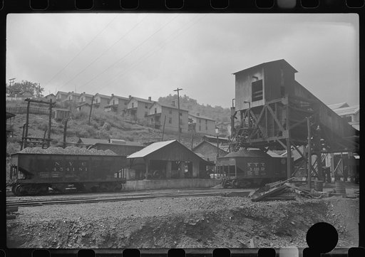 Untitled photo, possibly related to: Company houses, coal mining section, Pursglove, Scotts Run, West Virginia