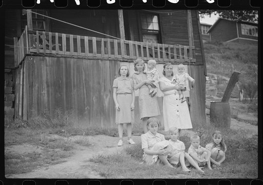 Coal miner's family, Pursglove, West Virginia