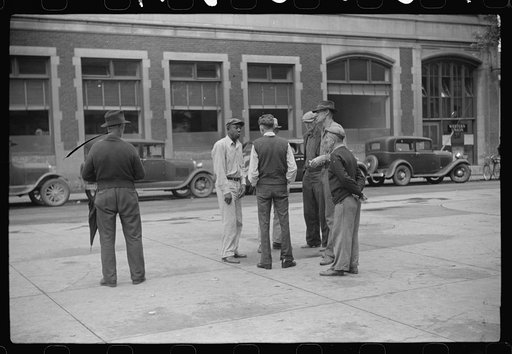 Untitled photo, possibly related to: A rainy Saturday afternoon, courthouse square, Morgantown, West Virginia
