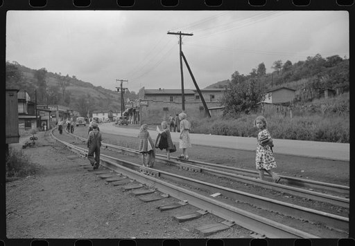 Going home from school, Osage, West Virginia