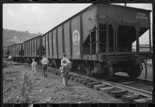 Going home from school, Osage, West Virginia