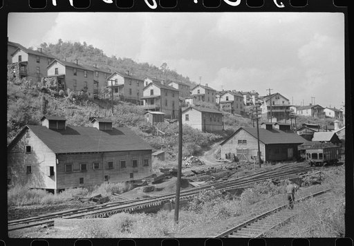 Company houses, coal mining section, Pursglove, Scotts Run, West Virginia
