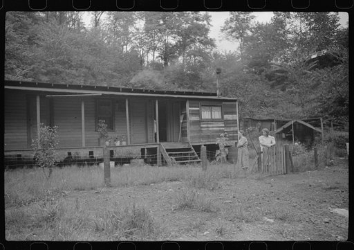 Untitled photo, possibly related to: Coal miner's home, company house, the "Patch," Cassville, West Virginia
