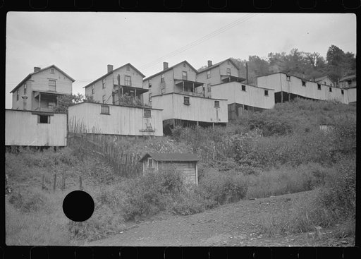 Untitled photo, possibly related to: Company houses and shacks, Pursglove, West Virginia