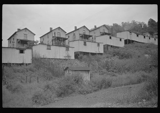 Untitled photo, possibly related to: Company houses and shacks, Pursglove, West Virginia