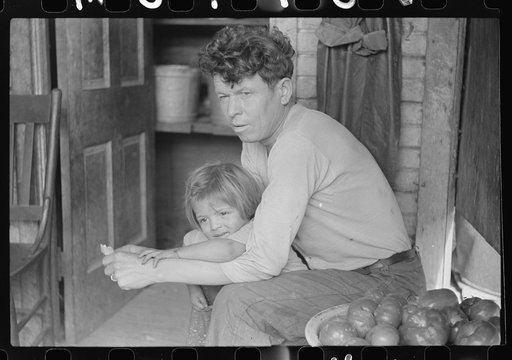 Mexican miner and child, Bertha Hill, Scotts Run, West Virginia