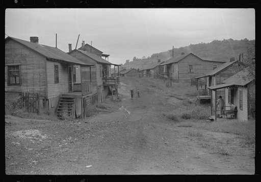 Main street, coal mining community company houses, Chaplin, West Virginia