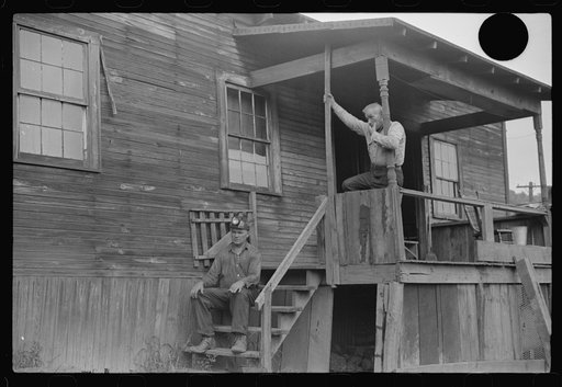 Untitled photo, possibly related to: Coal miner returning from work. The "Patch," Chaplin, West Virginia