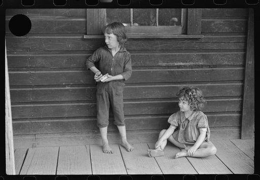 Untitled photo, possibly related to: Coal miner's children, abandoned mining town, Jere, West Virginia