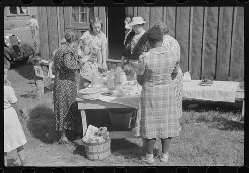 Sunday school picnic brought into abandoned mining town of Jere, West Virginia, by neighboring parishioners