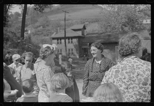 Sunday school picnic brought into abandoned mining town of Jere, West Virginia by neighboring parishioners