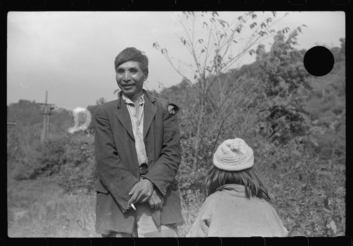 Untitled photo, possibly related to: Mexican coal miner and child. Bertha Hill, Scotts Run, West Virginia