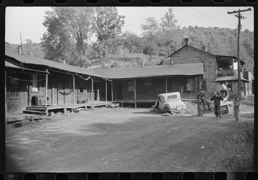 Miners' homes, abandoned town, Jere, West Virginia