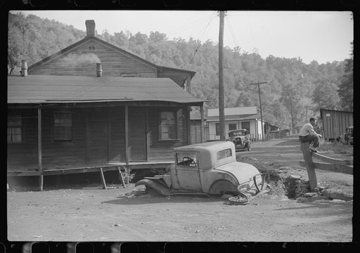 Miners' homes, abandoned town, Jere, West Virginia