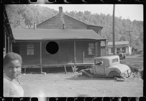 Untitled photo, possibly related to: Miners' homes, abandoned town, Jere, West Virginia