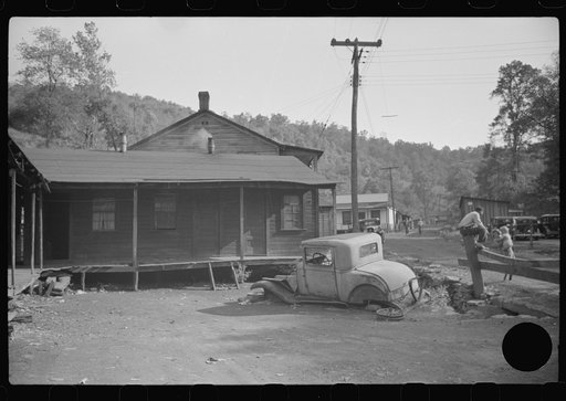 Untitled photo, possibly related to: Miners' homes, abandoned town, Jere, West Virginia