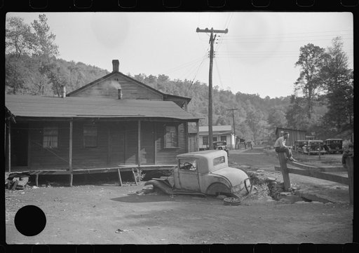 Untitled photo, possibly related to: Miners' homes, abandoned town, Jere, West Virginia