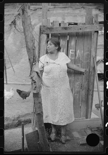 Untitled photo, possibly related to: Mexican miner's wife and child are visited by another miner's wife (Hungarian) who is interested in starting a maternal health clinic there. Scotts Run, Bertha Hill, West Virginia