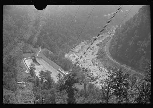 Untitled photo, possibly related to: At leLance to tunnel near Gauley Bridge, West Virginia. Famous for "silicosis" scandal