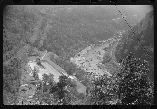 At leLance to tunnel near Gauley Bridge, West Virginia. Famous for "silicosis" scandal