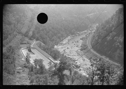 Untitled photo, possibly related to: At leLance to tunnel near Gauley Bridge, West Virginia. Famous for "silicosis" scandal