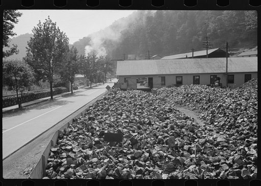 Untitled photo, possibly related to: Part of an alloy plant, Falls View, West Virginia