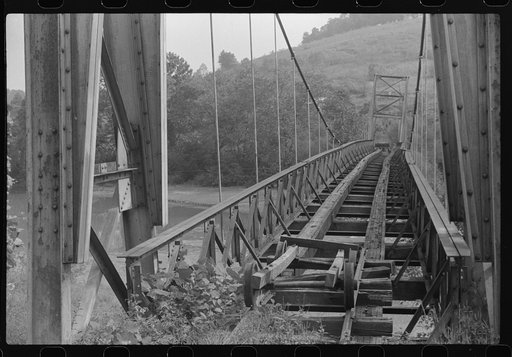 Old bridge, Scott's Run, West Virginia