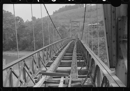 Untitled photo, possibly related to: Old bridge, Scott's Run, West Virginia