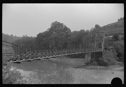 Untitled photo, possibly related to: Old bridge, Scott's Run, West Virginia