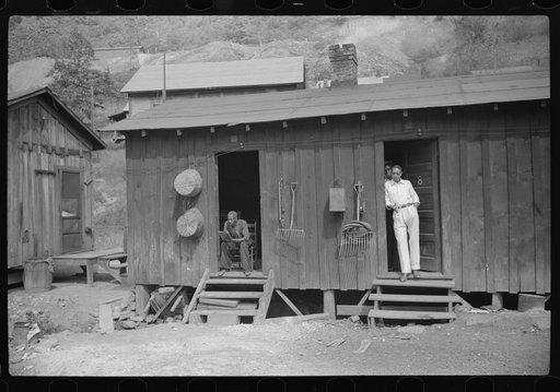 Homes of men who work on coke ovens, Longacre, West Virginia