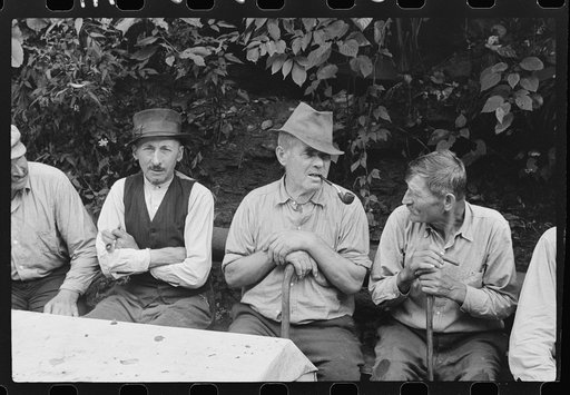 Bohemian coal miners, now unemployed, since mechanization of mines, Jere, Scotts Run, West Virginia