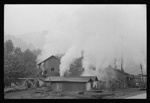 Untitled photo, possibly related to: Morrison Gross and Company sawmill, Erwin, West Virginia