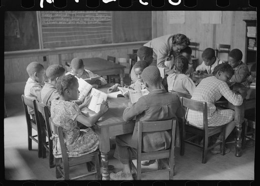 Untitled photo, possibly related to: Primary class in new school, Prairie Farms, Montgomery, Alabama
