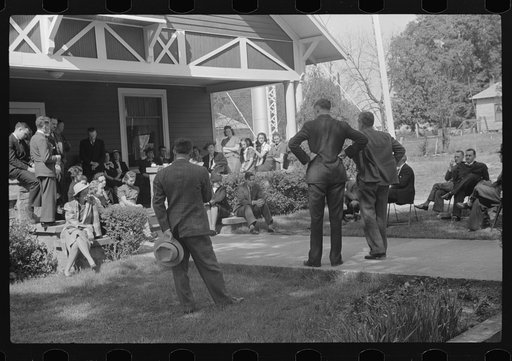 FSA (Farm Security Administration), county, state and local officials on a special trip through Greene County with some NYA (National Youth Administration) officials and guests. A luncheon was served and they had a short discussion at NYA headquarters in Crawfordville, Georgia