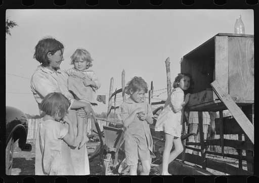 Some of Melody Tillery's family (rural rehabilitation client), Pike County, near Tray, Alabama