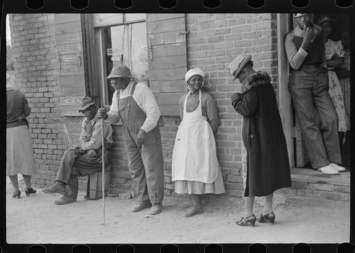 Outside the general store, Woodville, Greene County, Georgia